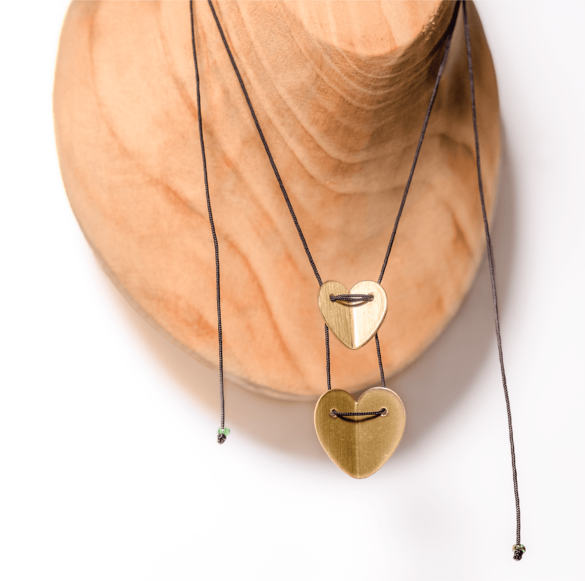 Collar Corazones Alados Doble
