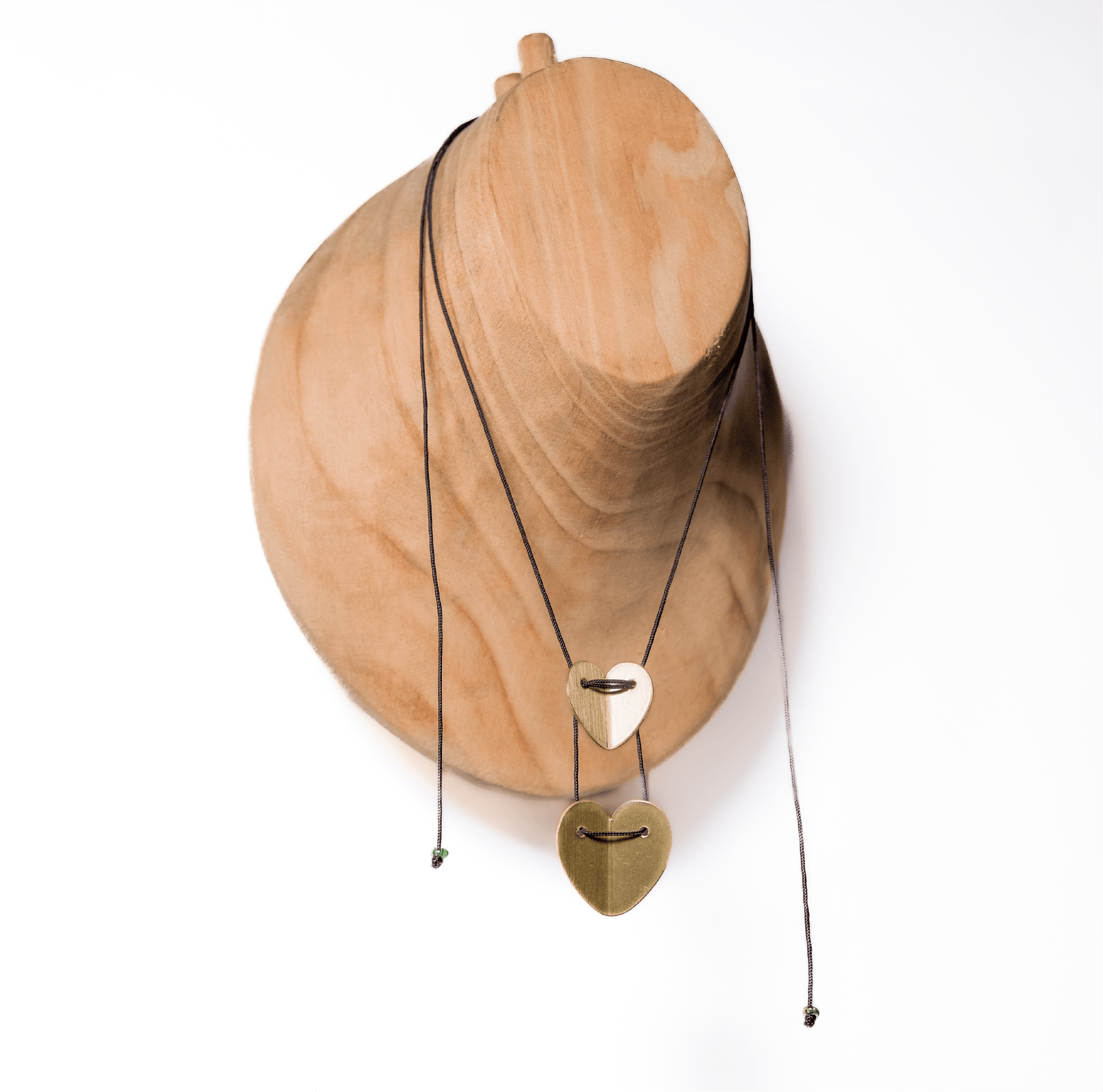 Collar Corazones Alados Doble
