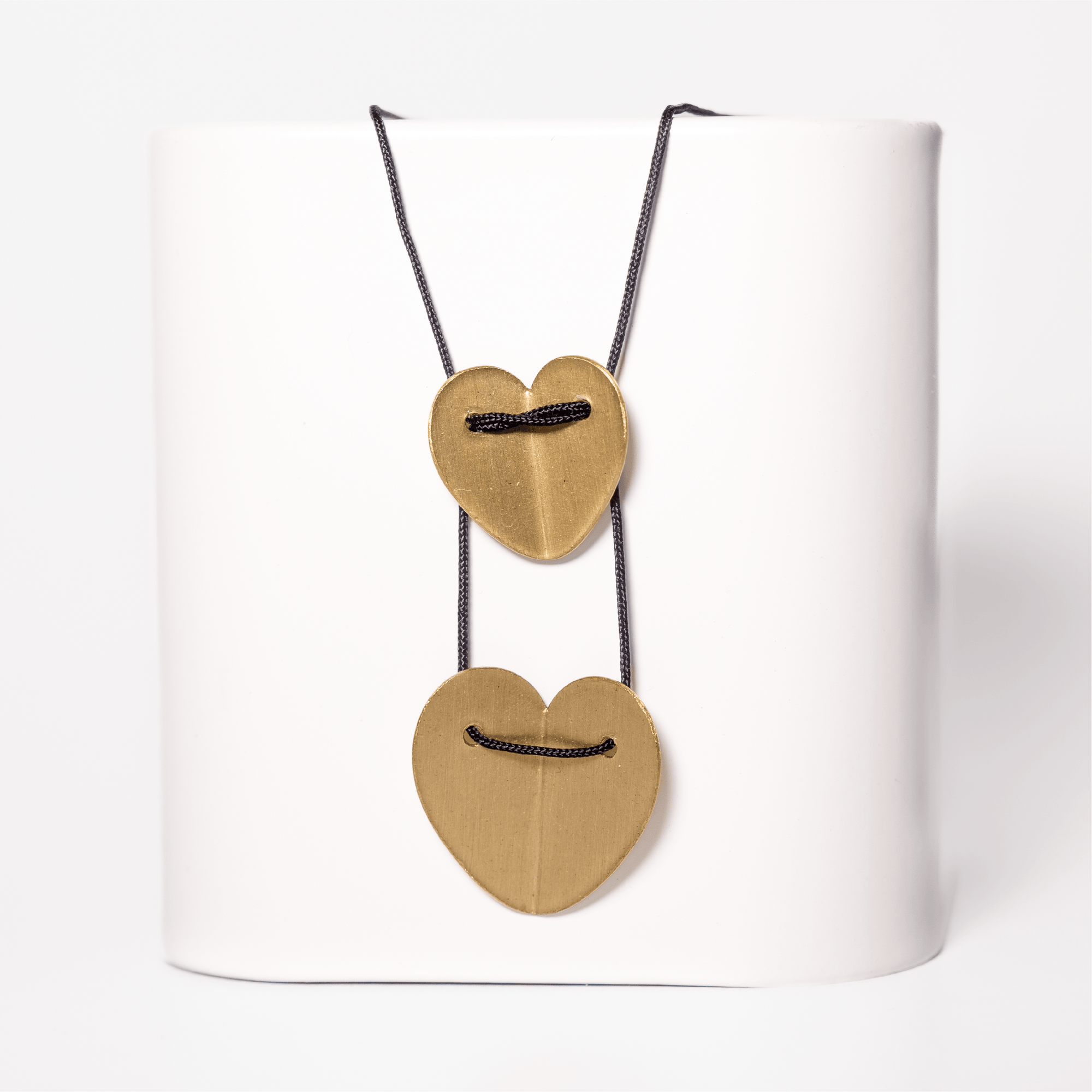Collar Corazones Alados Doble
