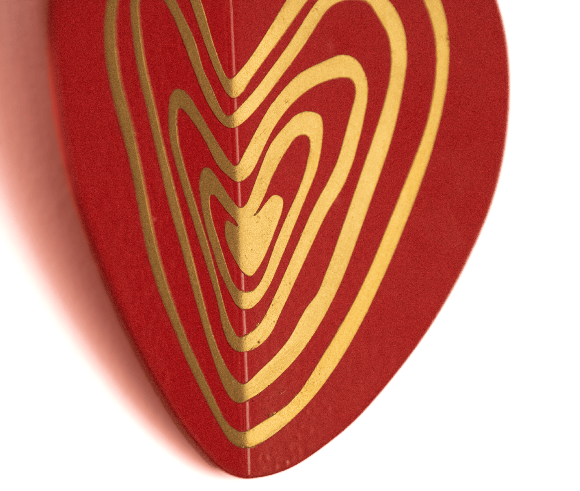 Alado Pequeño Rojo Mágico Dorado